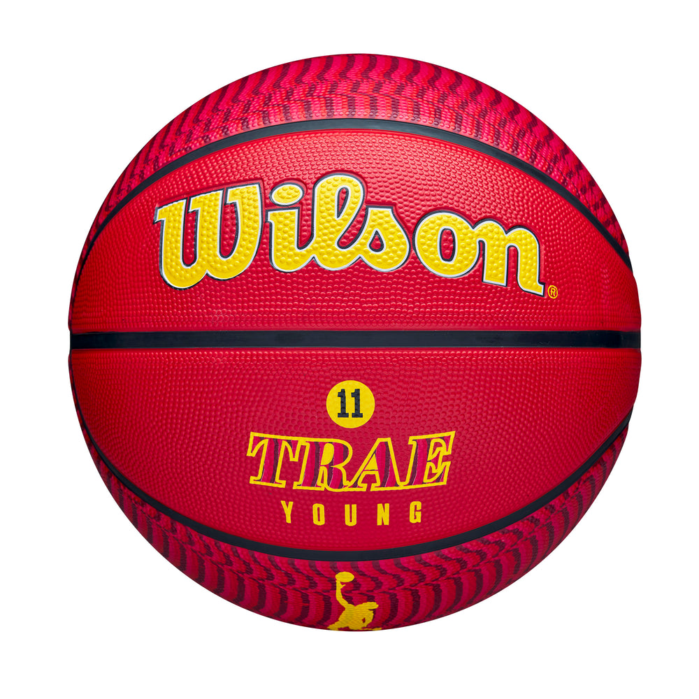 Wilson NBA PLAYER ICON OUTDOOR BASKETBALL TRAE Red WZ4013201XB