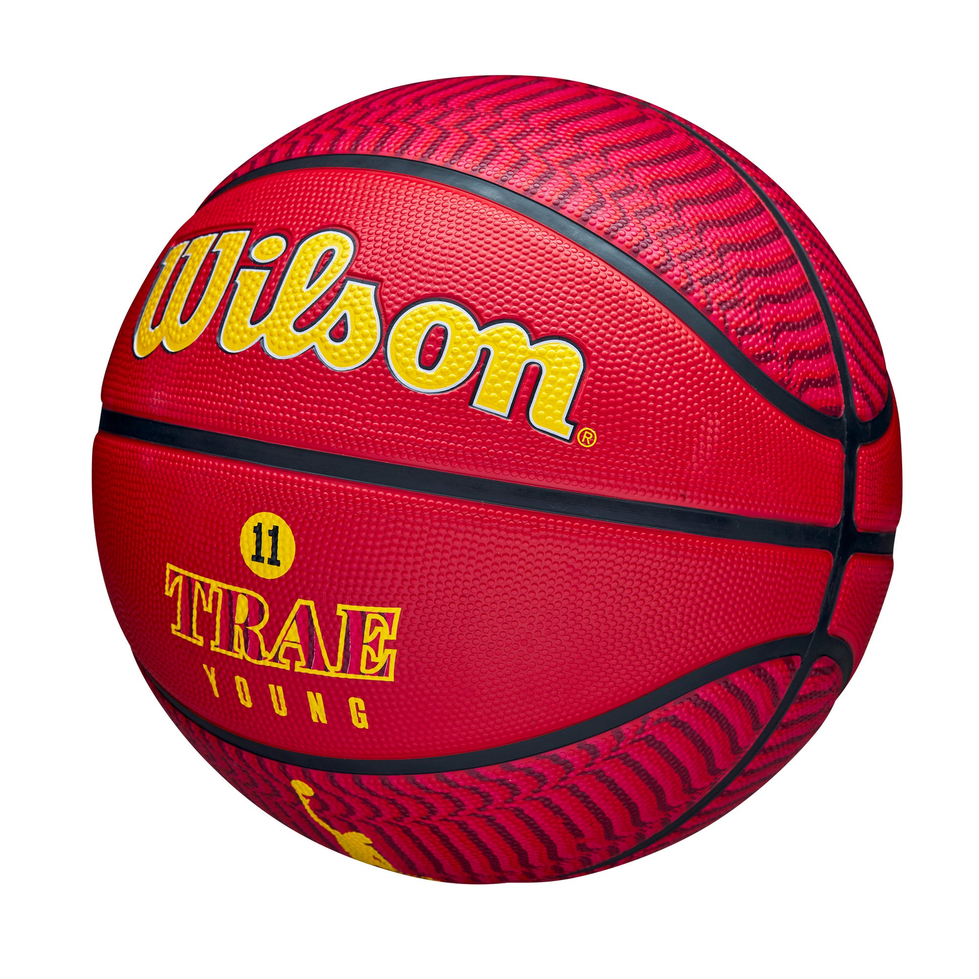 Wilson NBA PLAYER ICON OUTDOOR BASKETBALL TRAE Red WZ4013201XB