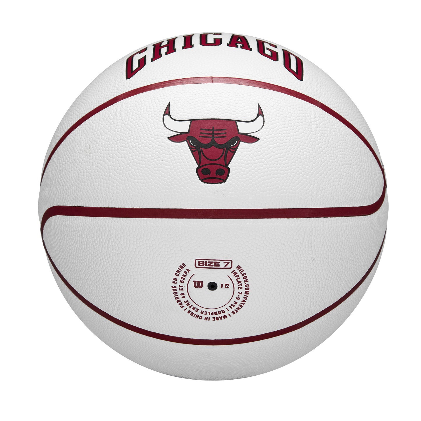 Wilson NBA TEAM CITY COLLECTOR BASKETBALL CHICAGO BULLS White WZ4016405XB