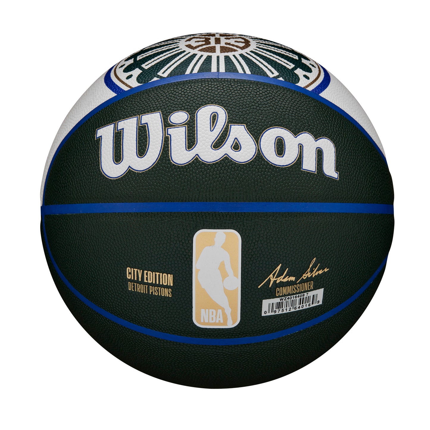 Wilson NBA TEAM CITY COLLECTOR BASKETBALL DETROIT PISTONS Green WZ4016409XB