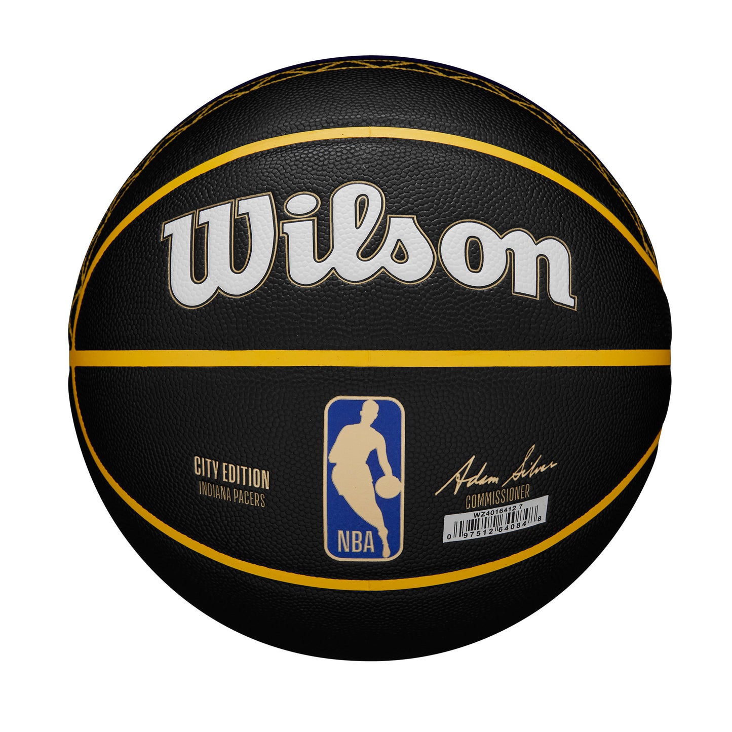 Wilson NBA TEAM CITY COLLECTOR BASKETBALL INDIANA PACERS Black WZ4016412XB