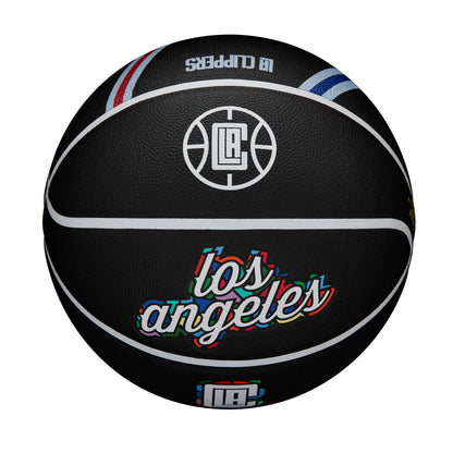 Wilson NBA TEAM CITY COLLECTOR BASKETBALL LOS ANGELES CLIPPERS Black WZ4016413XB