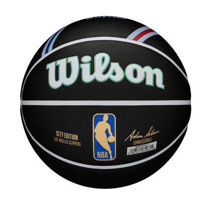 Wilson NBA TEAM CITY COLLECTOR BASKETBALL LOS ANGELES CLIPPERS Black WZ4016413XB