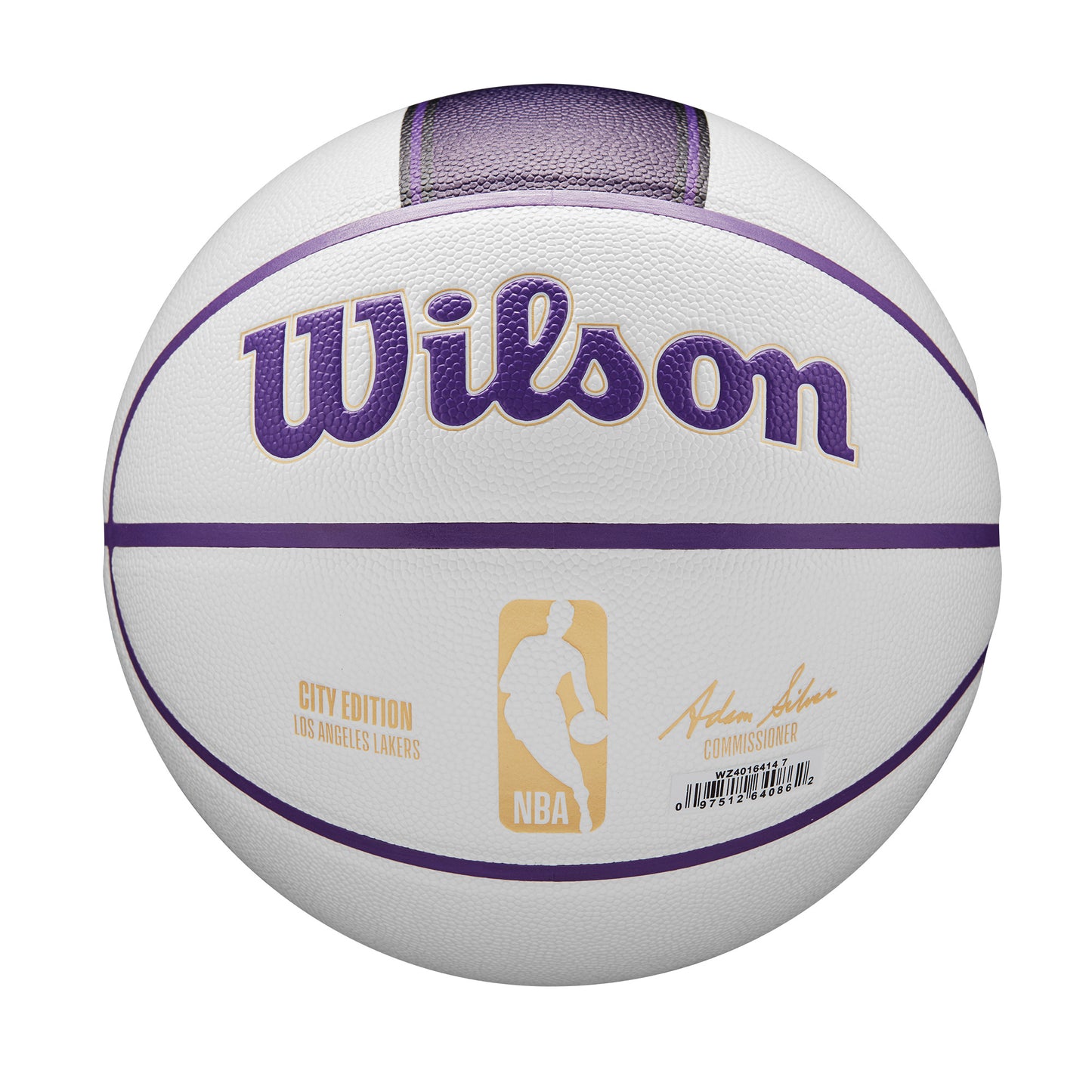 Wilson NBA TEAM CITY COLLECTOR BASKETBALL LOS ANGELES LAKERS White WZ4016414XB
