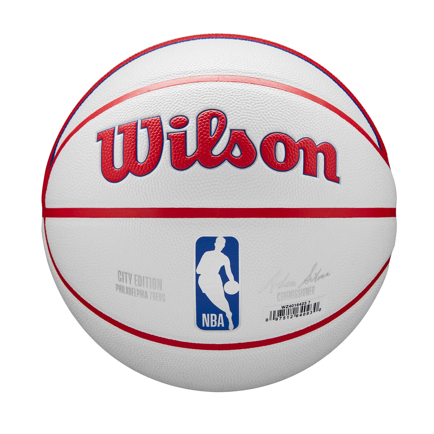 Wilson NBA TEAM CITY COLLECTOR BASKETBALL PHILADELPHIA 76ERS White WZ4016423XB