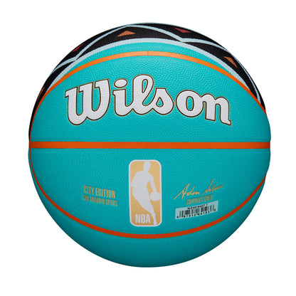 Wilson NBA TEAM CITY COLLECTOR BASKETBALL SAN ANTONIO SPURS Blue WZ4016427XB