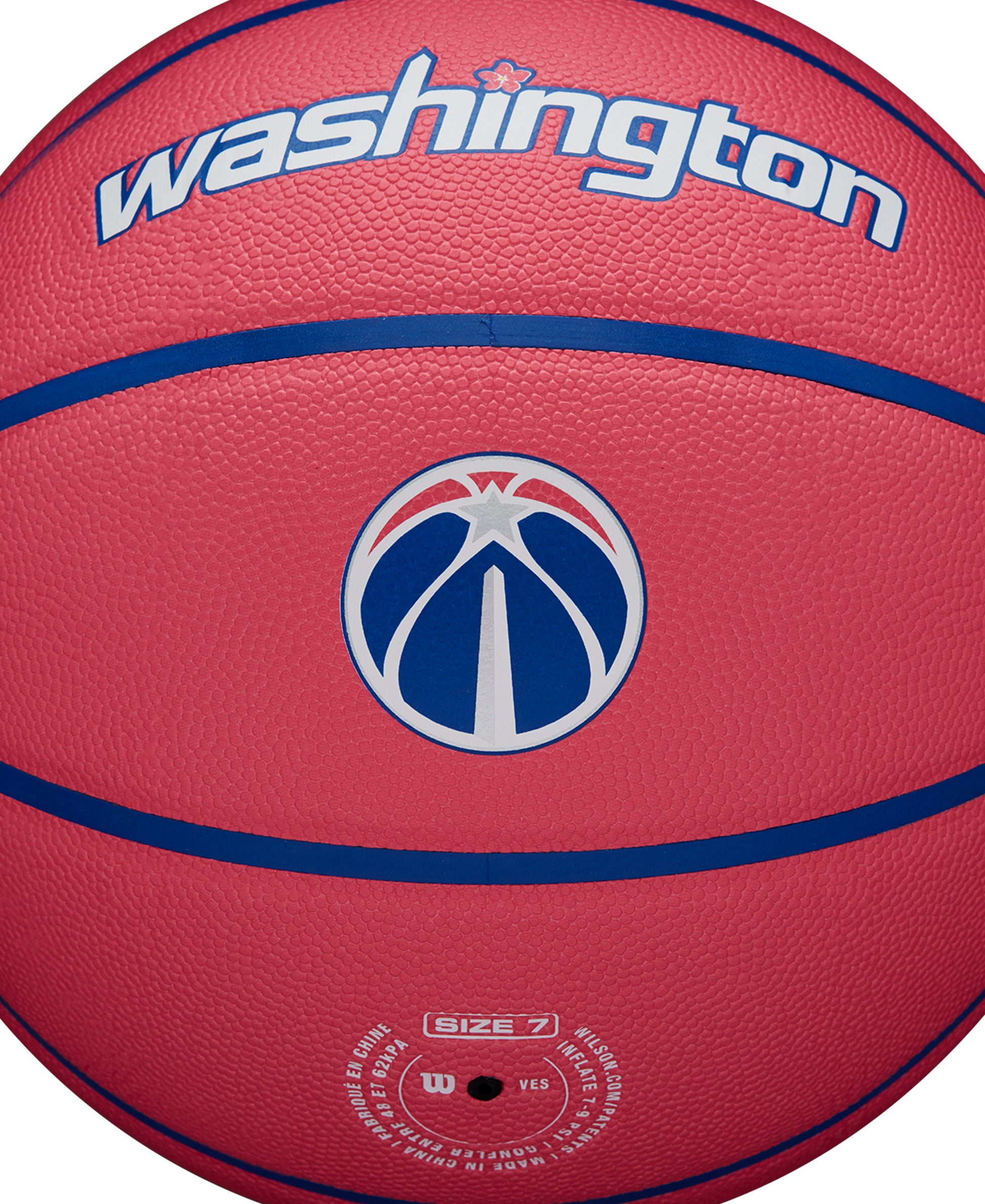 Wilson NBA TEAM CITY COLLECTOR BASKETBALL WASHINGTON WIZARDS Red WZ4016430XB