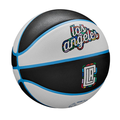 Wilson NBA TEAM CITY EDITION BASKETBALL LOS ANGELES CLIPPERS Black/White WZ4016513XB