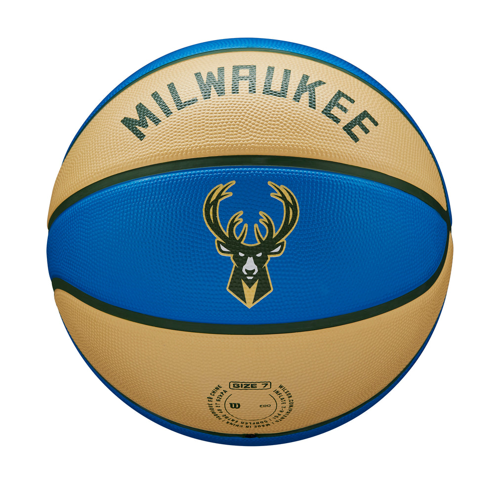 NBA TEAM CITY EDITION BASKETBALL - MILWAUKEE BUCKS - WilsonME
