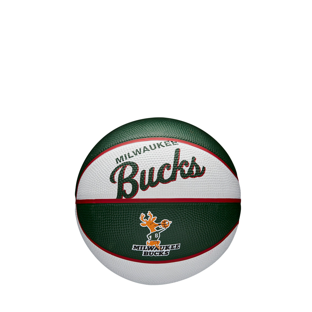 NBA TEAM RETRO MINI BASKETBALL - MILWAUCKEE BUCKS - WilsonME